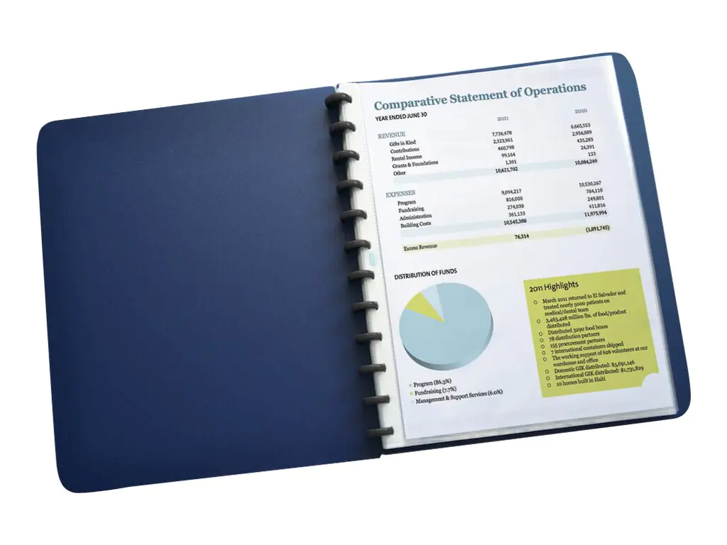 Oxford Ringmappe manageMe 100205608 DIN A4 PP dunkelblau +25Hüllen