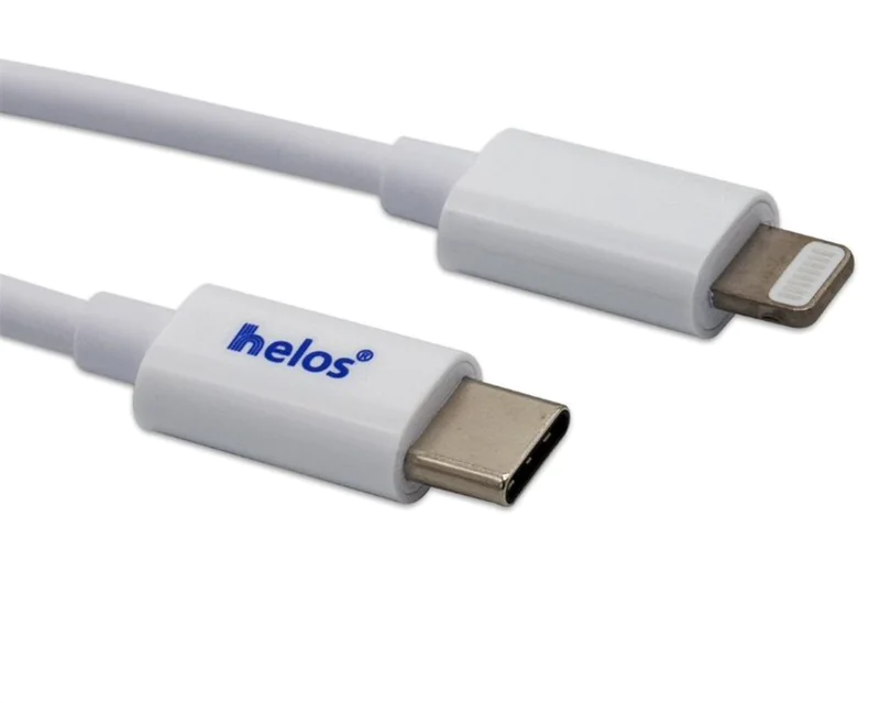 Helos USB-C Lade-/Datenkabel USB Type-C 2.0 zu Lightning weiß - Digital/Daten - Kabel - Digital/Daten 718011,11