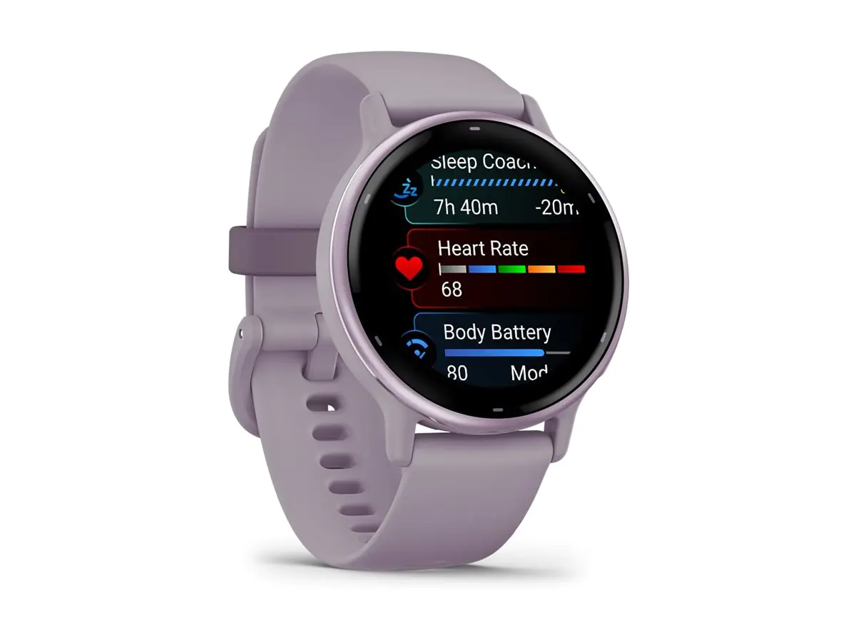 Garmin vívoactive 5 - Orchid - intelligente Uhr mit Band - Silikon - Handgelenkgröße: 125-190 mm - Anzeige 3.04 cm (1.2") - 4 GB - Bluetooth, ANT+, Wi-Fi - 26 g