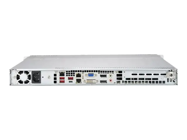 Supermicro SuperServer 5019C-MHN2 - Server - Rack-Montage - 1U - 1-Weg - keine CPU - RAM 0 GB - SATA - Hot-Swap 8.9 cm (3.5") Schacht/Schächte - keine HDD - AST2500 - GigE - kein Betriebssystem - Monitor: keiner - Schwarz