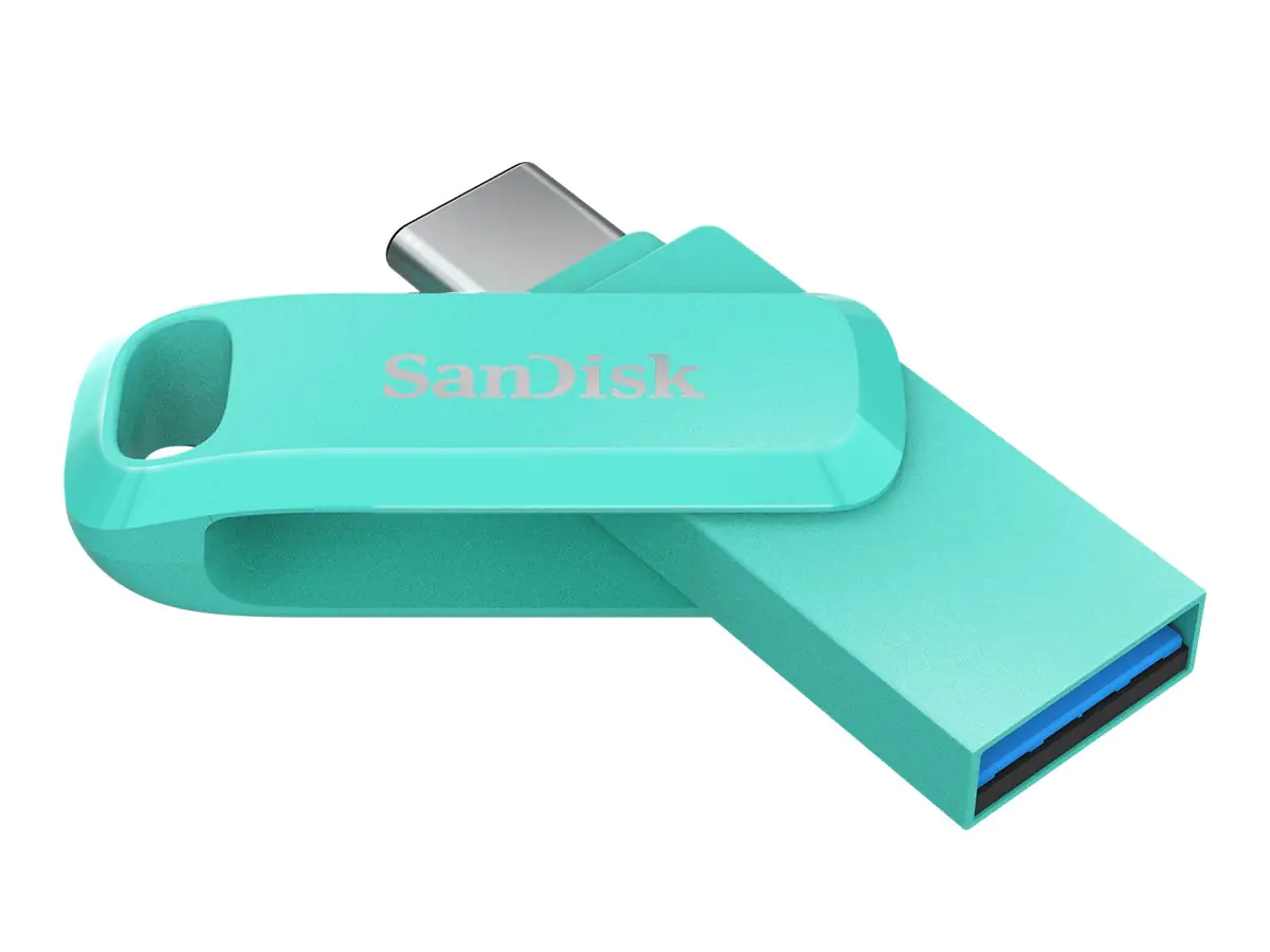 SanDisk Ultra Dual Drive Go - USB-Flash-Laufwerk - 256 GB - USB 3.1 Gen 1 / USB-C - grün