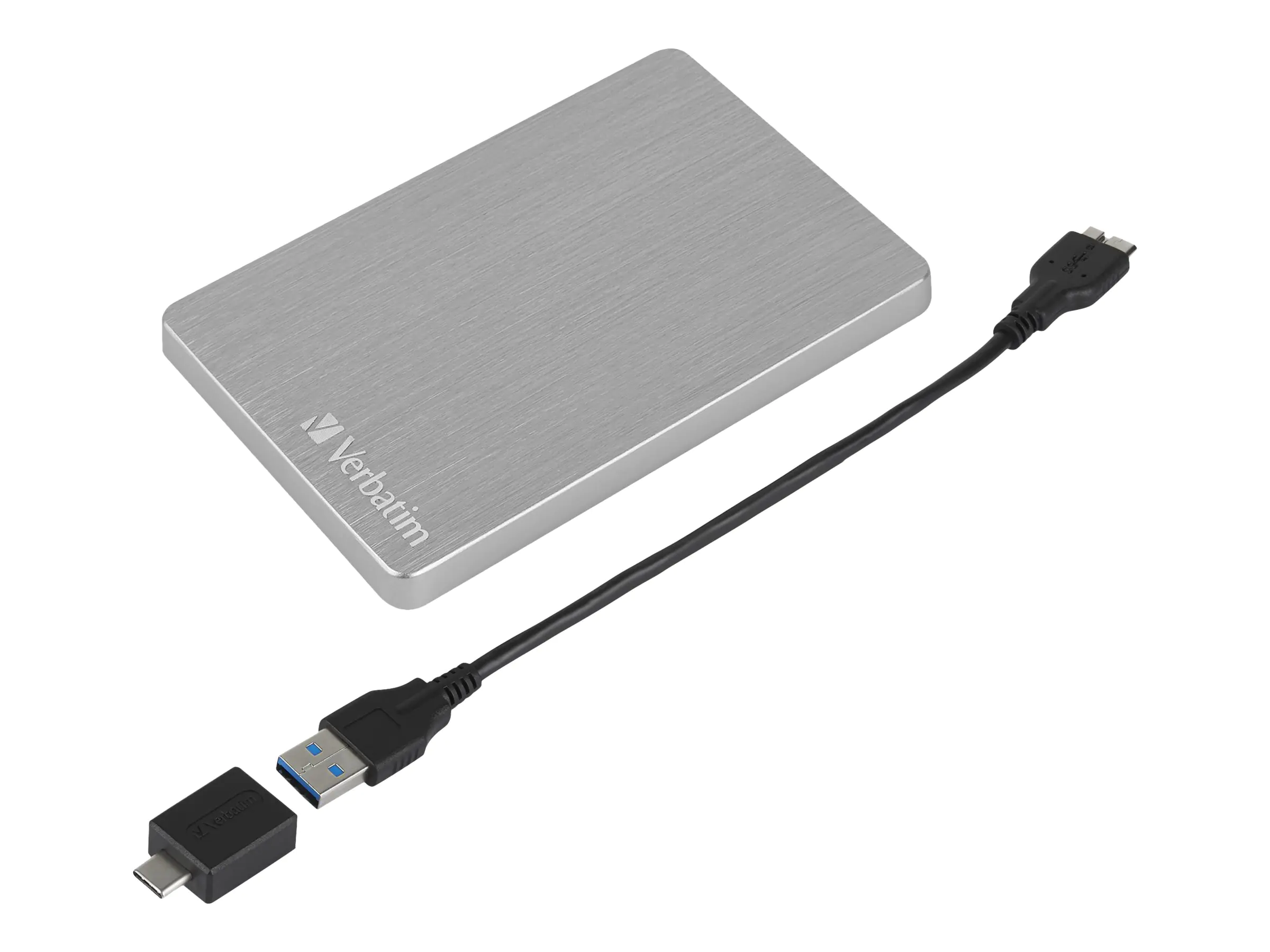 Verbatim Store 'n' Go ALU Slim - Festplatte - 1 TB - extern (tragbar) - USB 3.2 Gen 1 - Silber