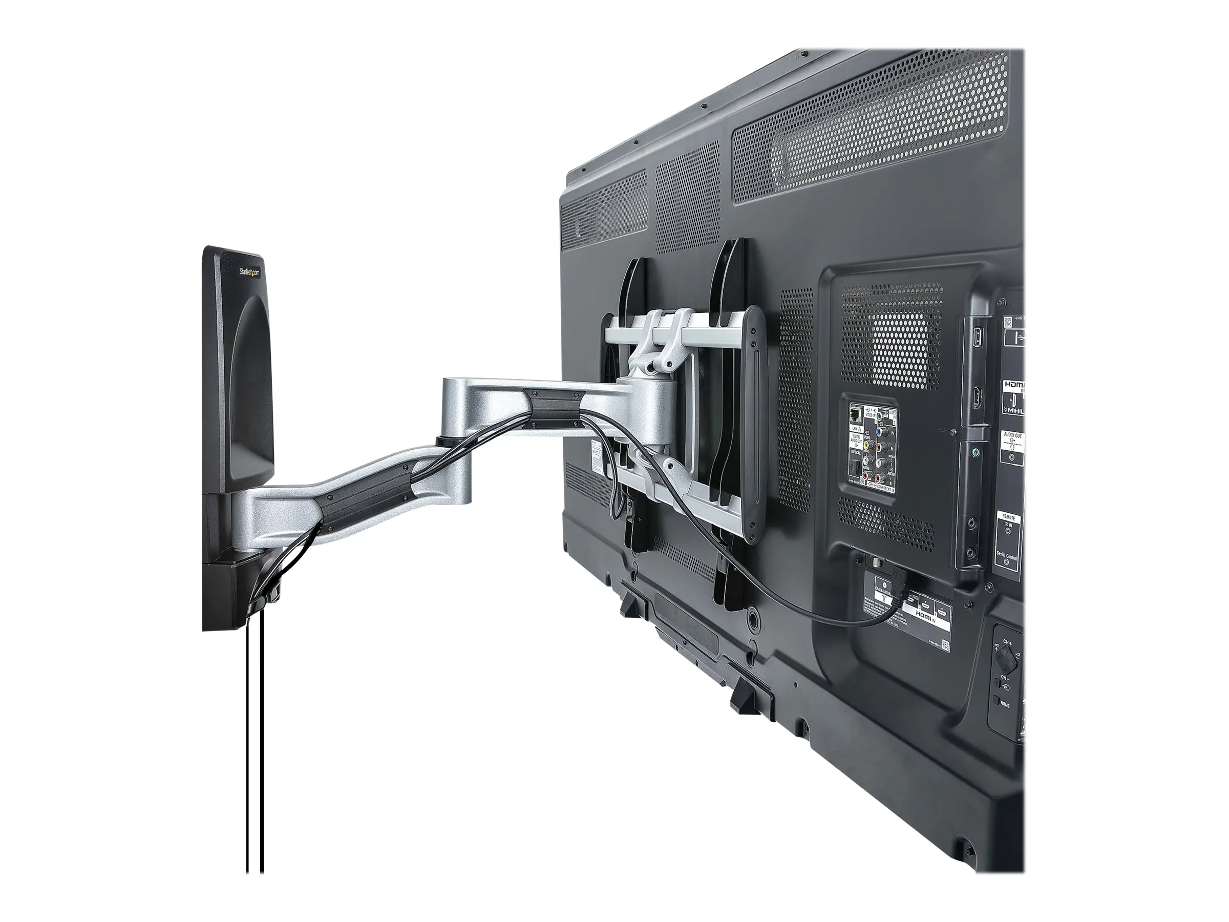 StarTech.com Articulating TV Wall Mount, VESA Wall Mount Supports 65 inch/99lb/Flat/Curved TVs,