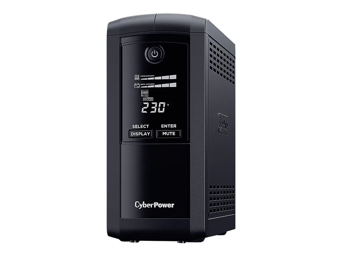 CyberPower Value Pro VP700EILCD - USV - Wechselstrom 230 V - 390 Watt - 700 VA - 1-phasig - RS-232, USB - Ausgangsanschlüsse: 6 - Schwarz