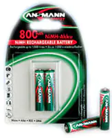 Ansmann Batterie AA Mignon LR6 800 mAh 1,5V 2er Blister 5030902 DECT