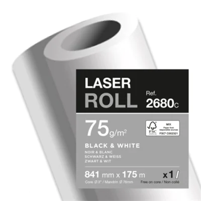 Clairefontaine Plotterpapier 841 mm x 175 m (B x L) 75g/m² Clairefontaine Plotterpapier 841 mm x 175 m (B x L) 75g/m²