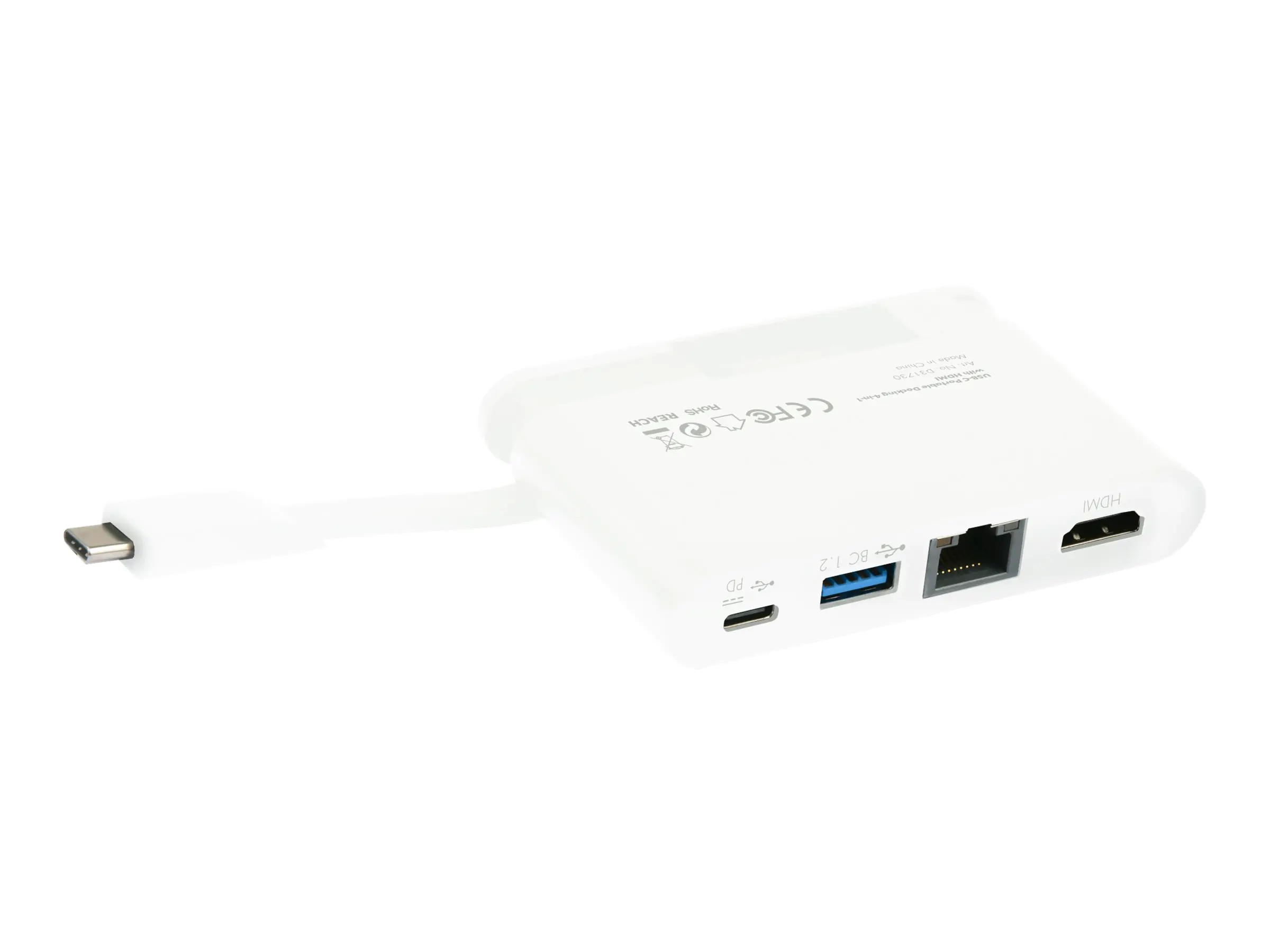 DICOTA USB-C Portable Docking 4-in-1 with HDMI - Dockingstation - USB-C - HDMI