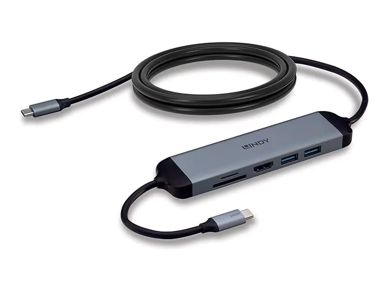 Lindy USB 3.2 Type C Laptop Micro Dock with 1.4m 43326
