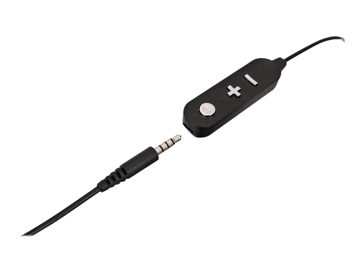 V7 - Adapter USB-A auf Kopfhöreranschluss - USB männlich zu 4-poliger Mini-Stecker weiblich - 95 cm - Schwarz mit silbernen Akzenten