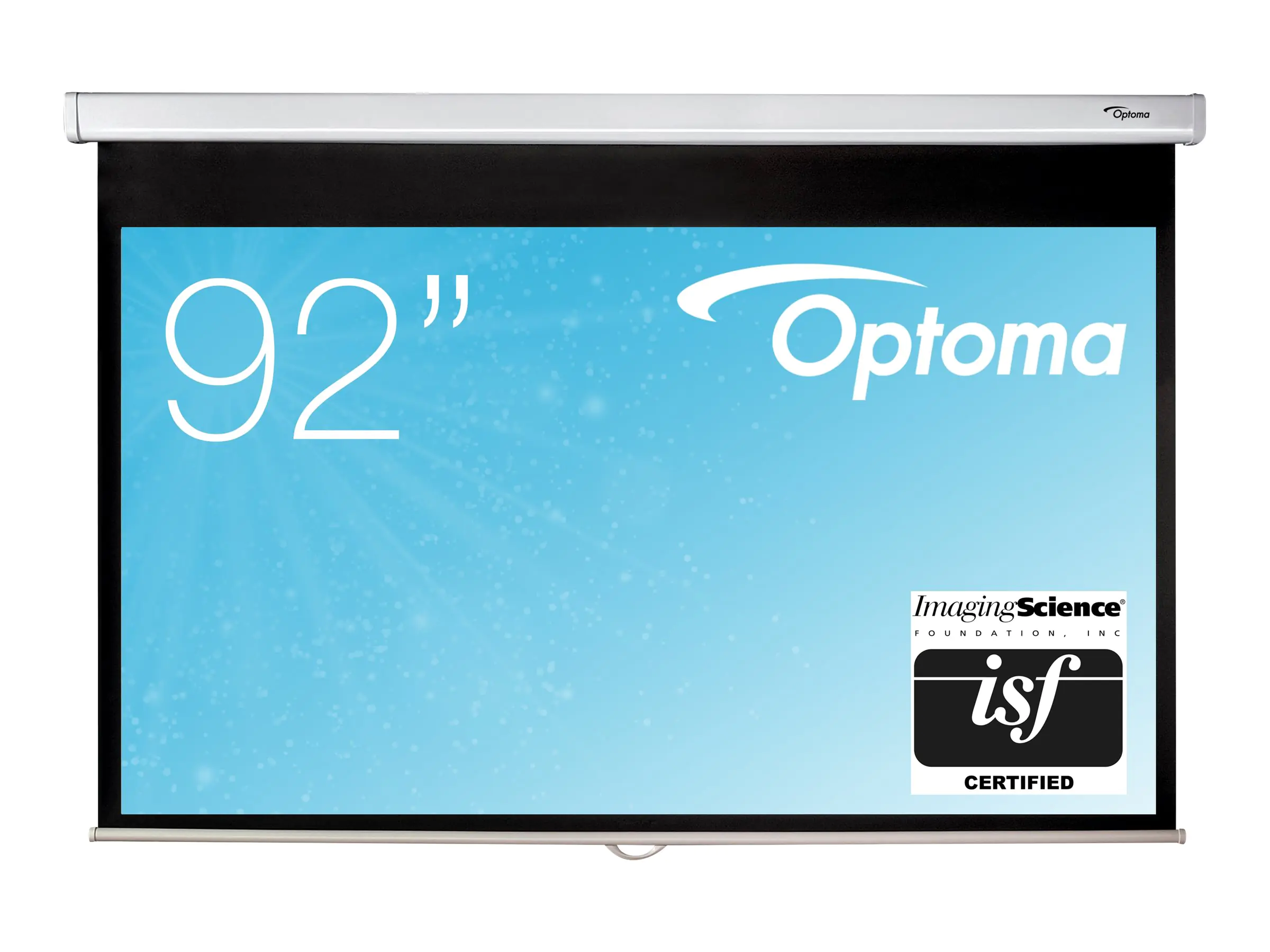 Optoma PWC - Leinwand - Deckenmontage möglich, geeignet für Wandmontage - 233.7 cm (92") - 16:9 - Matte White - für Optoma HZ40STx