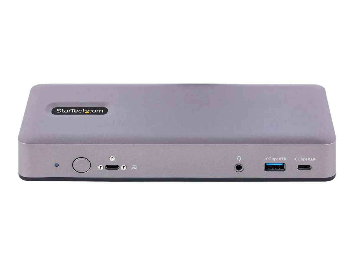 StarTech USB-C Docking Station - Multi Monitor HDMI/DP/DP Alt Mode USB-C Dock - 3x 4K30 / 2x 4K60 - 7-Port USB Hub - 60W Power Delivery - GbE - 3.5mm Audio - Works With Chromebook certified - Dockingstation - USB-C / Thunderbolt 3 / Thunderbolt 4 - 2