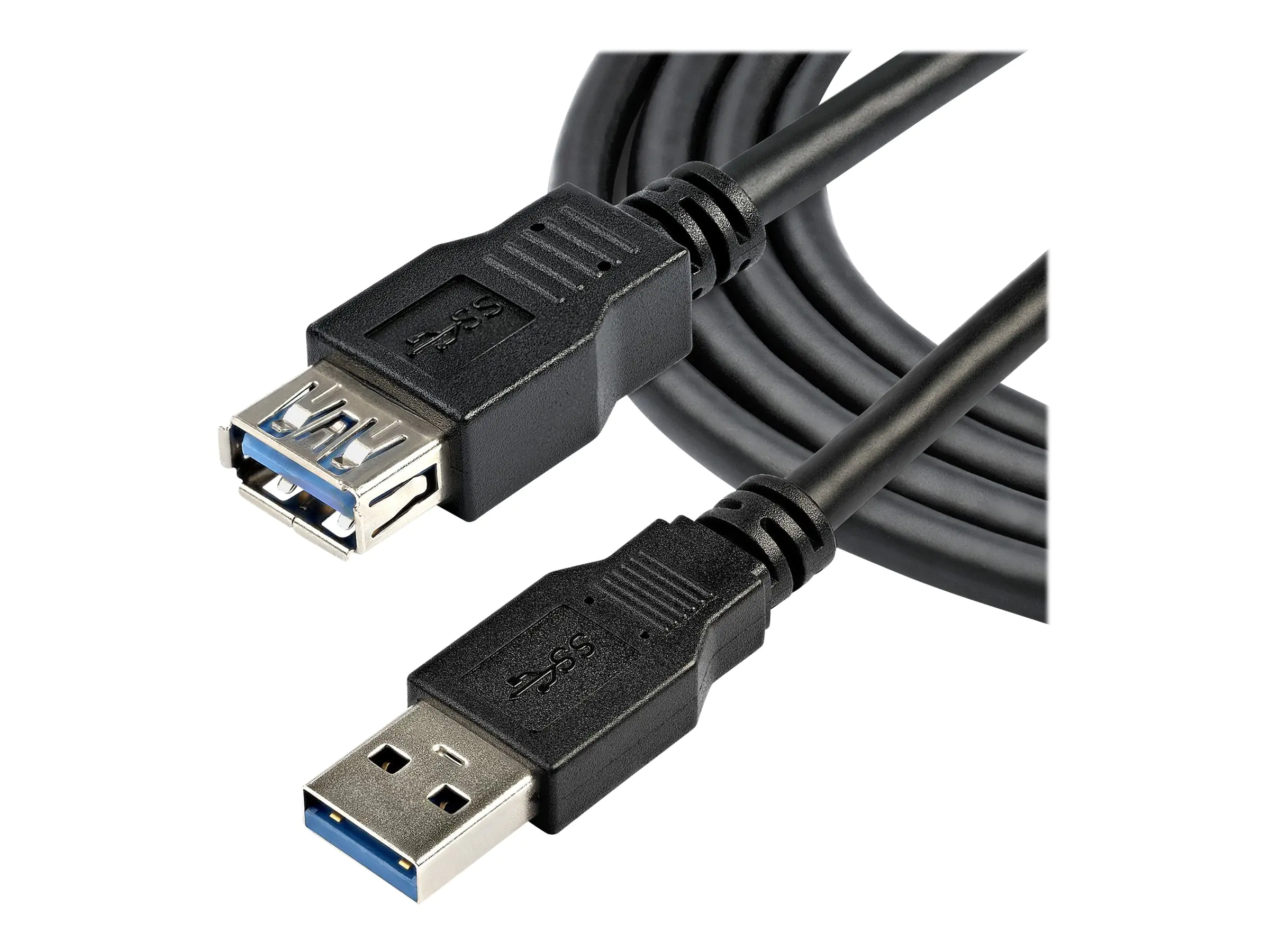 StarTech.com 2m USB 3.0 Verlängerungskabel - USB 3 Typ A auf A 2 Meter Kabel Verlängerung - Stecker/ Buchse - Schwarz - USB-Verlängerungskabel - USB Typ A (W) USB3SEXT2MBK