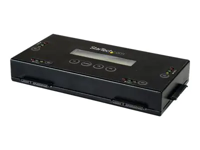 StarTech Festplatten Löscher für 2,5 oder 3,5 Zoll SATA Laufwerke - 4 Schächte - Standalone - Festplatten Sanitizer - Festplattenlöscher - 2.5" / 3.5" - SATA 6Gb/s - Wechselstrom 100-240 V - Schwarz
