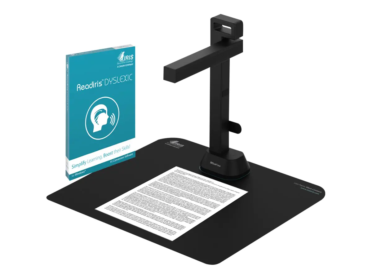 IRIS IRIScan Desk 6 Pro Dislexic - Digitale Dokumentenkamera - Farbe - 13.000.000 Pixel - 2048 x 1536 - Audio - USB 2.0 - AVI, MPEG, FLV, WMV