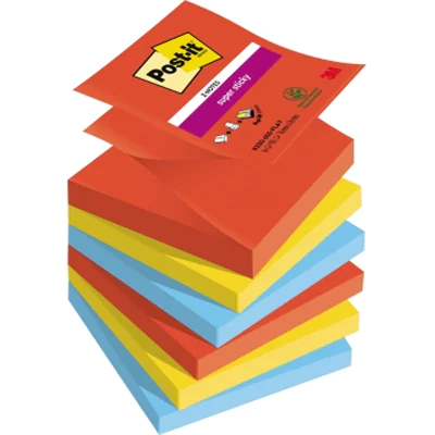 Post-it Haftnotiz R330-6SS-PLAY 76x76mm 90Blatt 6St. Post-it Haftnotiz R330-6SS-PLAY 76x76mm 90Blatt 6St.