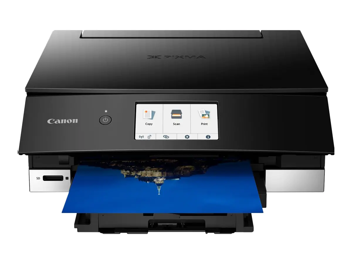 Canon PIXMA TS8350 - Multifunktionsdrucker - Farbe - Tintenstrahl - 216 x 297 mm (Original) - A4/Legal (Medien) - bis zu 15 ipm (Drucken) - 200 Blatt - USB 2.0, Bluetooth, Wi-Fi(n) - Schwarz