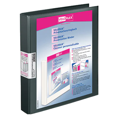 Veloflex Präsentationsringbuch VELODUR 4143180 A4 4-Rg 25mm sw Veloflex Präsentationsringbuch VELODUR 4143180 A4 4-Rg 25mm sw