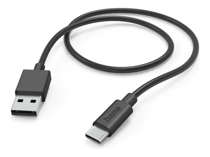 Hama 00201594 - 1 m - USB A - USB C - USB 2.0 - 480 Mbit/s - Schwarz