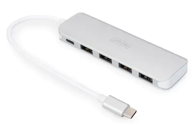 DIGITUS DA-70242-1 - Hub - 4 x SuperSpeed USB 3.0 + 1 x USB-C (Spannungsversorgung) - Desktop DIGITUS DA-70242-1 - Hub - 4 x SuperSpeed USB 3.0 + 1 x USB-C (Spannungsversorgung) - Desktop