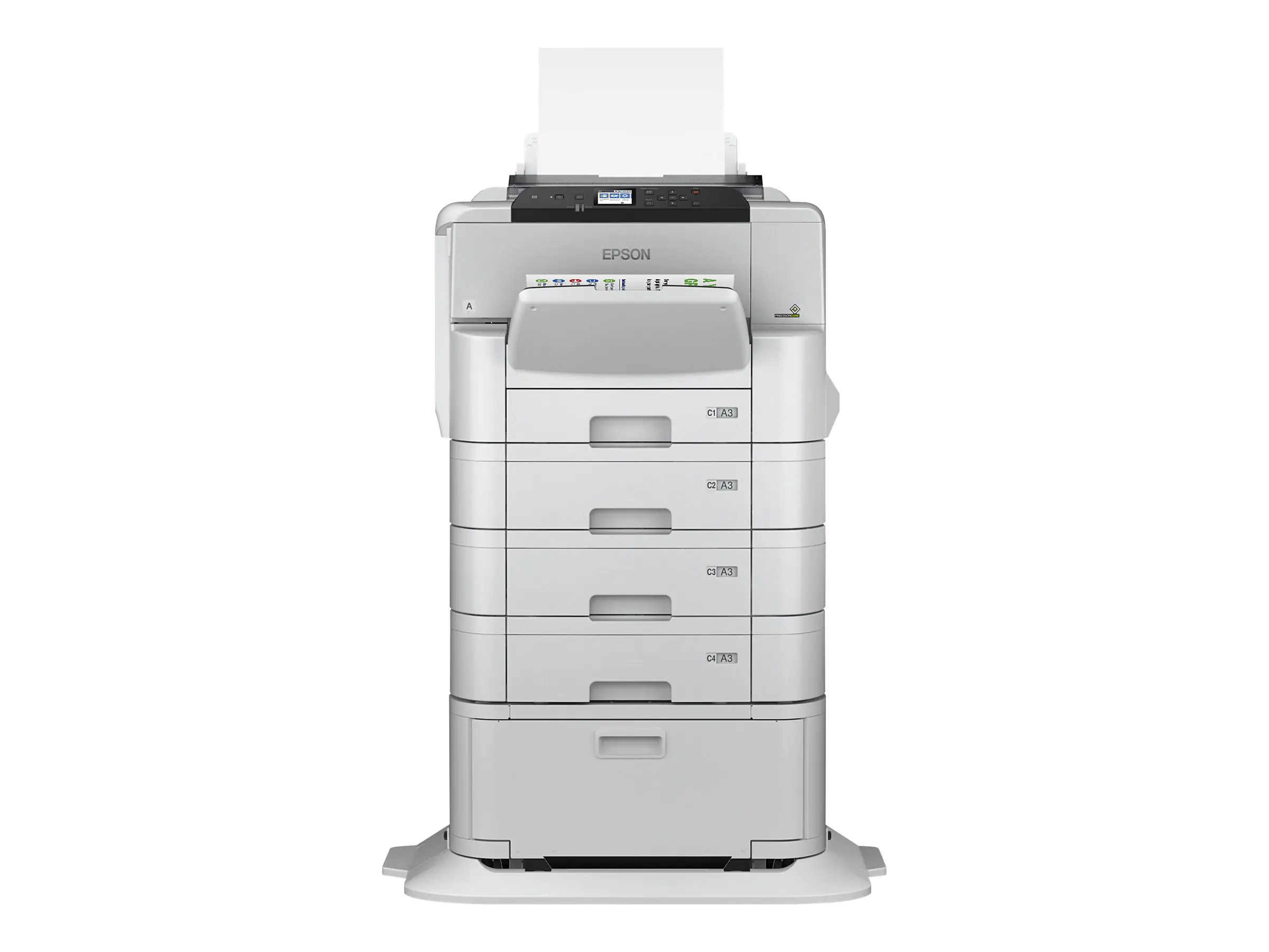 Epson WorkForce Pro WF-C8190D3TWC - Drucker - Farbe - Duplex - Tintenstrahl - A3 - 4800 x 1200 dpi - bis zu 35 Seiten/Min. (einfarbig)/bis zu 35 Seiten/Min. (Farbe) - Kapazität: 1835 Blätter - Gigabit LAN, NFC, USB 3.0, USB 2.0-Host, Wi-Fi(ac)