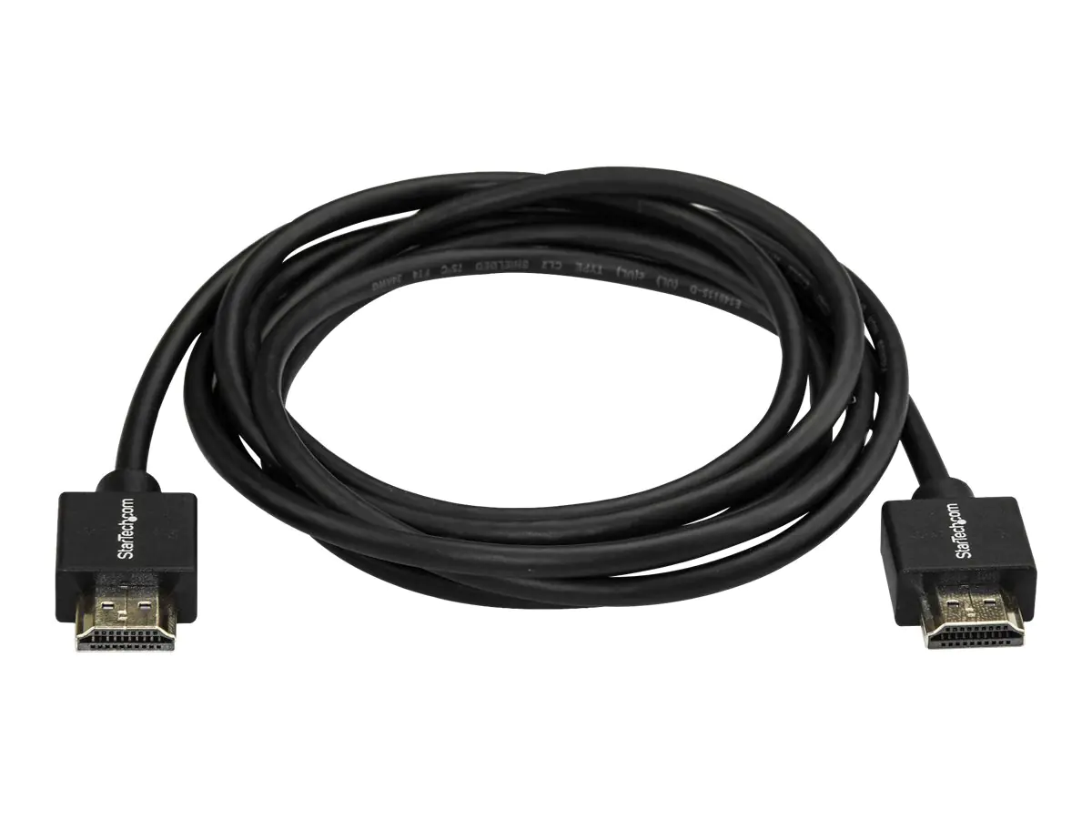 StarTech.com Startech 2 m HDMI 2.0 Kabel, 4K 60Hz Premium zertifiziertes Hochgeschwindigkeits HDMI Kabel mit Ethernet, Ultra HD HDMI Kabel, Kabel für Fernsehgerät/Monitor/Laptop/PC, HDMI auf HDMI (HDMM2MLP)