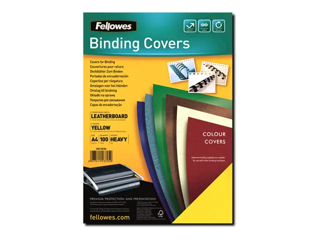 Fellowes Deckblatt Delta 5374401 DIN A3 250g schwarz 100 St./Pack.