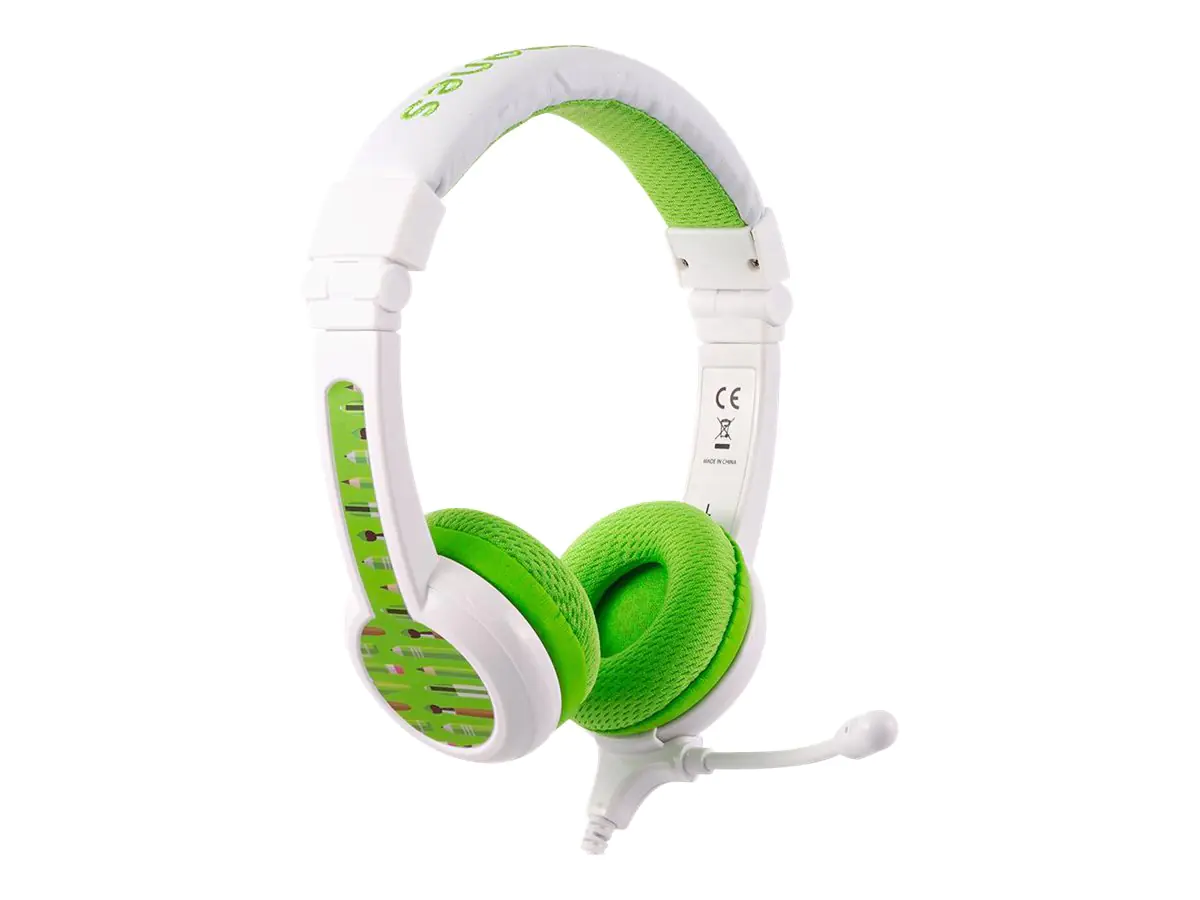 BuddyPhones Onanoff BuddyPhones School+ - Headset - On-Ear BP-SCHOOLP-GREEN