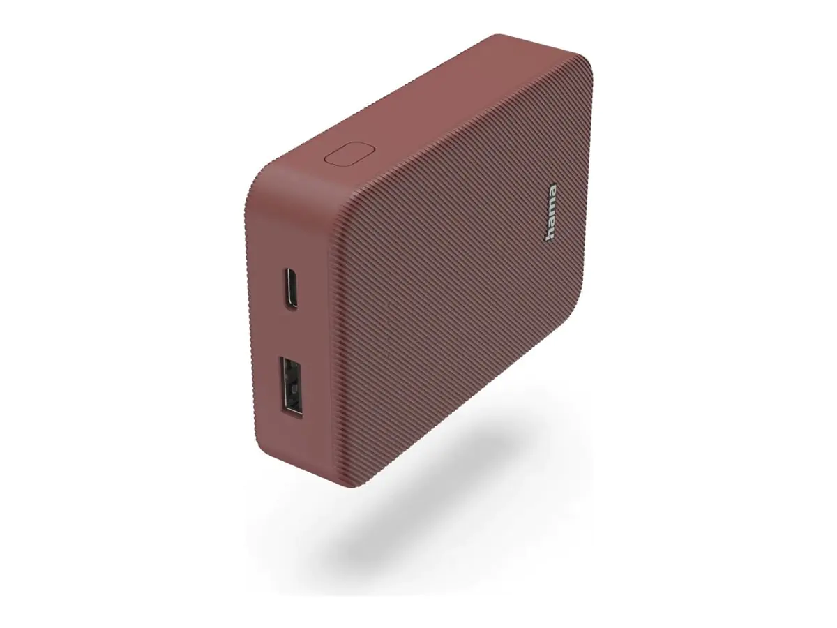 Hama Colour 10 - Powerbank - 10000 mAh - 37 Wh - 3 A - Fast Charge - 2 Ausgabeanschlussstellen (USB, USB-C) 00201714