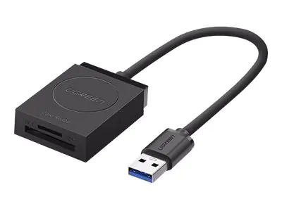 Ugreen - Kartenleser - 2 in 1 (MMC, SD, RS-MMC, microSD, SDHC, microSDHC, SDXC, microSDXC) - UHS Class 1 - USB 3.0 Ugreen - Kartenleser - 2 in 1 (MMC, SD, RS-MMC, microSD, SDHC, microSDHC, SDXC, microSDXC) - UHS Class 1 - USB 3.0