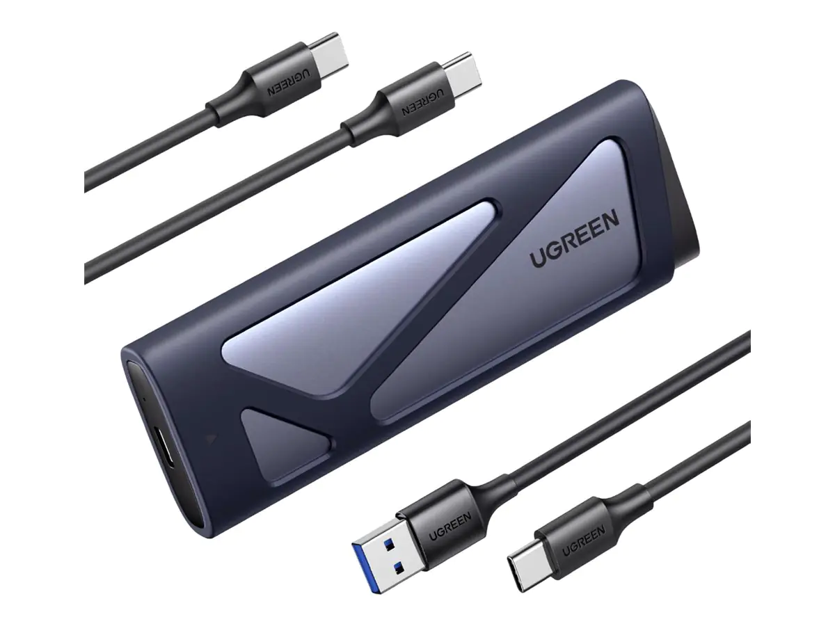 Ugreen Speichergehäuse - 10 Gbps, aluminum - M.2 - M.2 Card (PCIe NVMe & SATA)