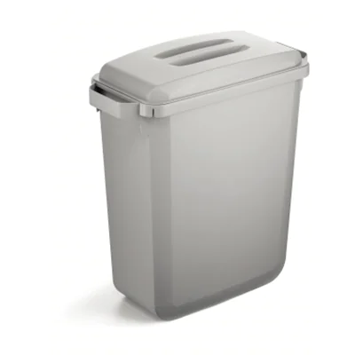 DURABLE Abfalleimer DURABIN® ECO 60l Kunststoff, recycelt grau 1 Sortierfach
