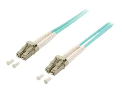 equip - Patch-Kabel - LC/UPC Multi-Modus (M) zu LC/UPC Multi-Modus (M) - 2 m - Glasfaser - 50/125 Mikrometer - OM3 - Türkis
