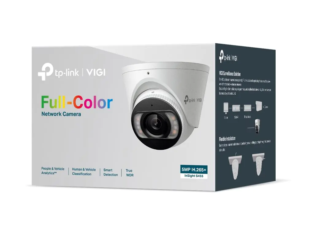 TP-LINK InSight S455 IP-Sicherheitskamera Draußen Kabelgebunden 64 m 120 dB... - Netzwerkkamera
