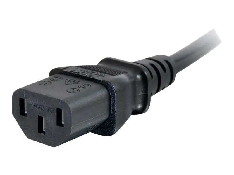 C2G Universal Netzkabel - Stromkabel - BS 1363 (M) zu power IEC 60320 C13 - 5 m - geformt - Schwarz