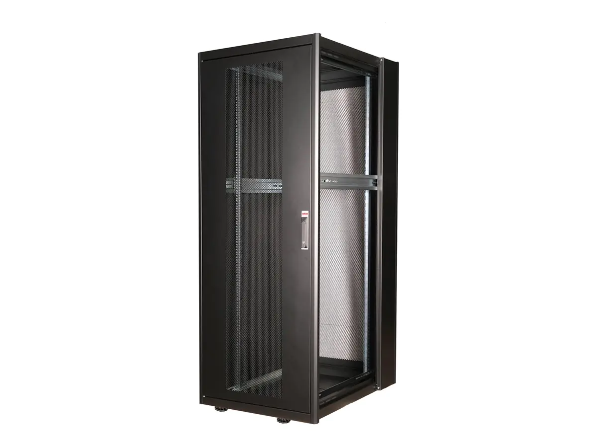 ROTRONIC-SECOMP Roline Basic - Schrank Netzwerkschrank - perforierte Tür - Jet Black, RAL