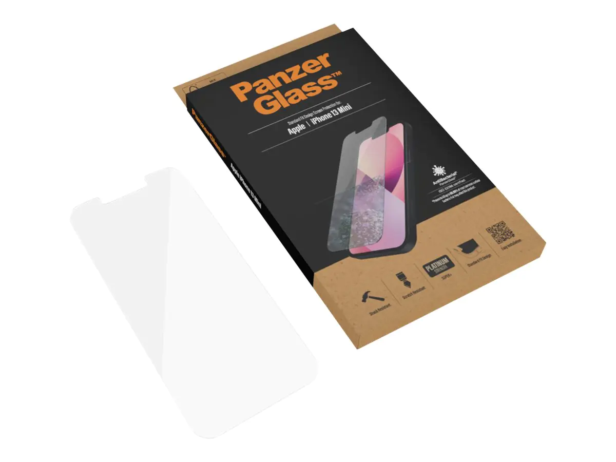 PanzerGlass - Bildschirmschutz für Handy - Glas - für Apple iPhone 13 mini