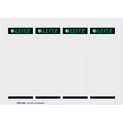 Leitz Einsteckrückenschild 16800085 kurz/breit Karton gr 100 St./Pack. Leitz Einsteckrückenschild 16800085 kurz/breit Karton gr 100 St./Pack.