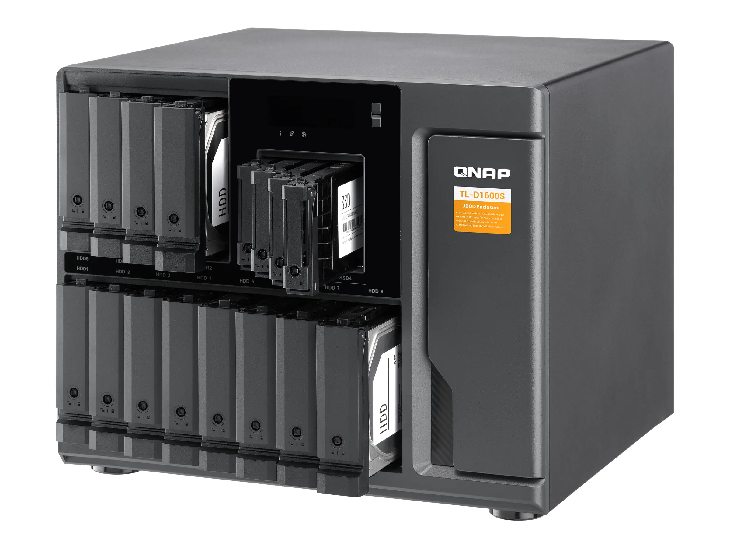 QNAP TL-D1600S - Festplatten-Array - 16 Schächte (SATA-600)
