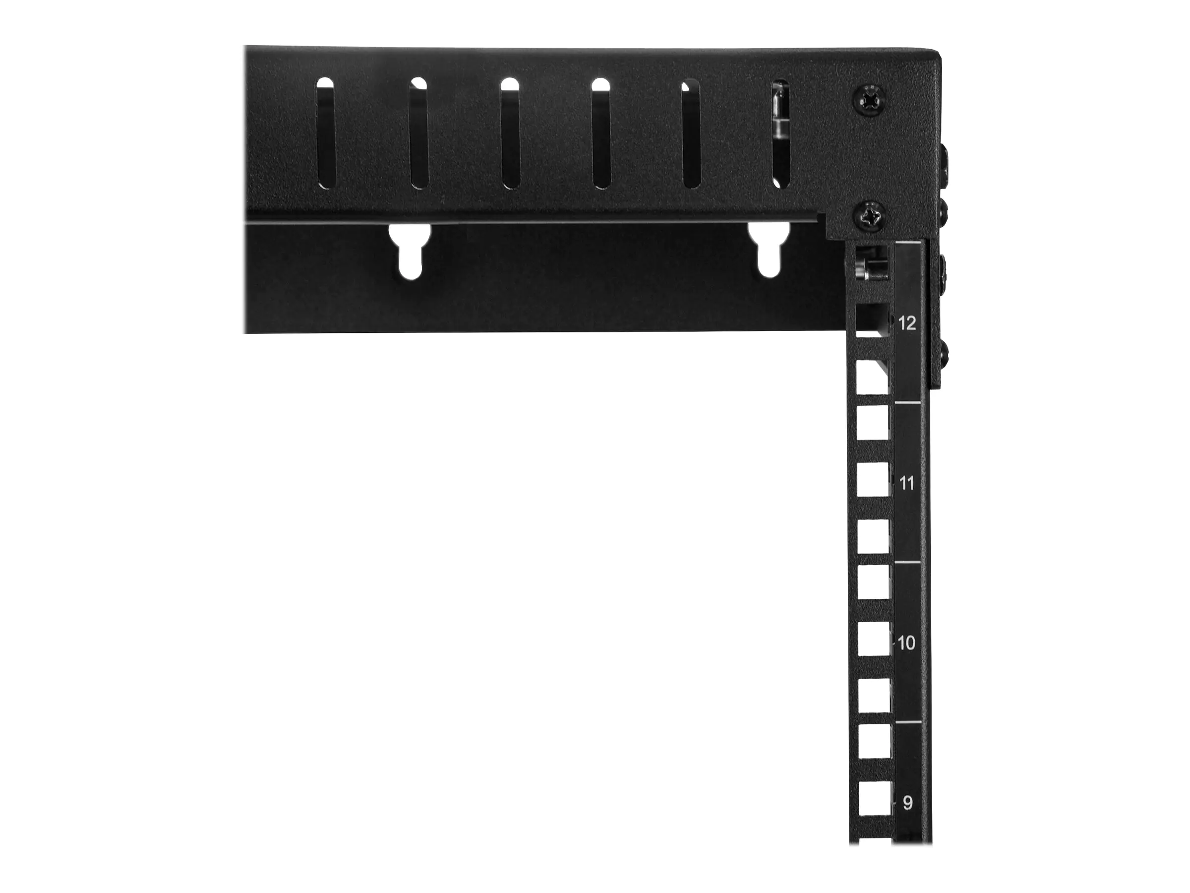 StarTech 12U 19" Wall Mount Network Rack, Adjustable Depth 12-20" 2 Post Open Frame Server Room Rack for AV/Data/ IT Communication/Computer Equipment/Switch with Cage Nuts & Screws - 12U Adjustable Rack (RK12WALLOA) - Schrank - geeignet für Wandmontage -