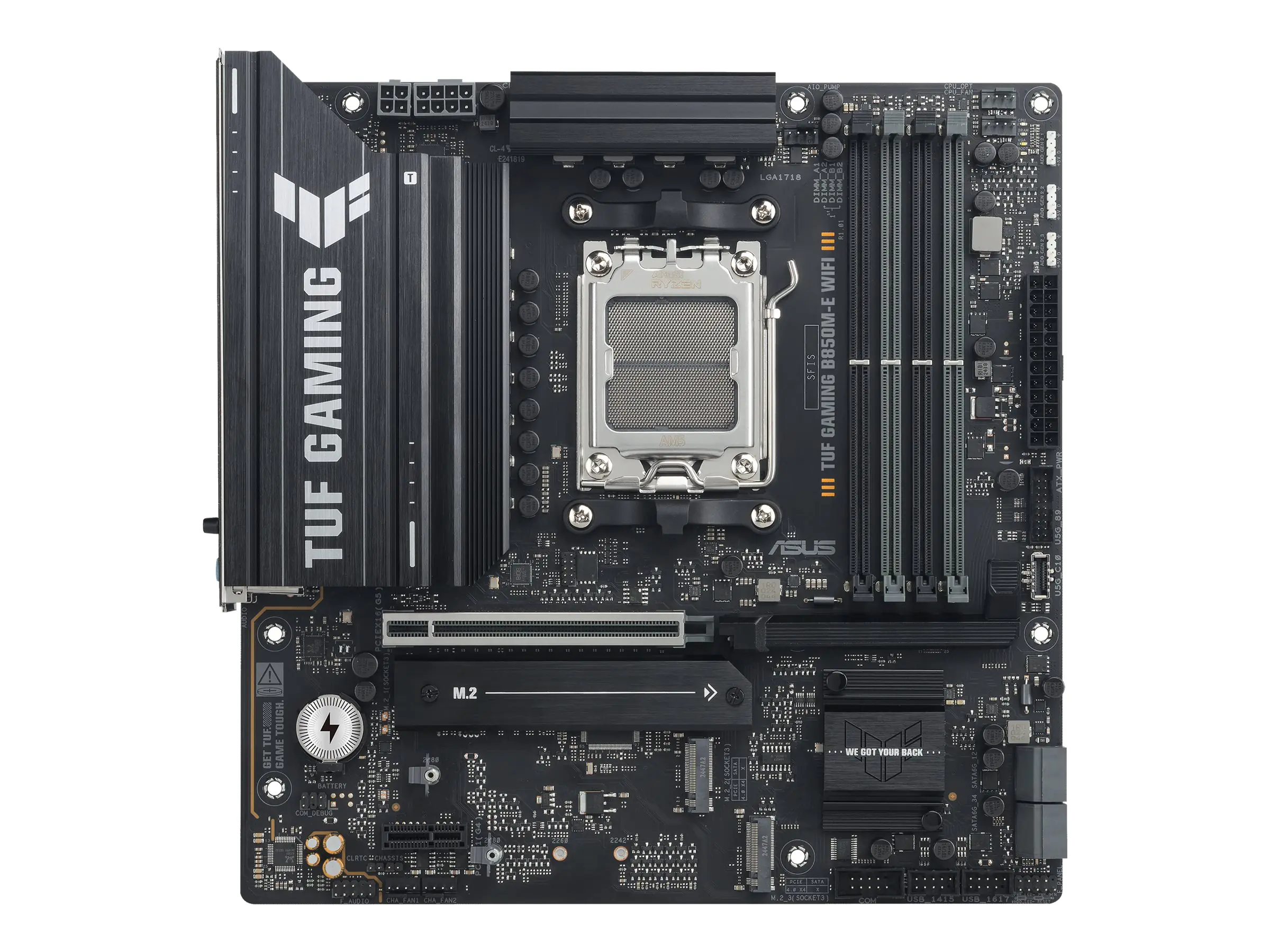 ASUS AMD B850 Micro-ATX motherboard PCIe 5.0 3xM.2 1xHDMI 1xDisplayPort - Mainboard - ATX