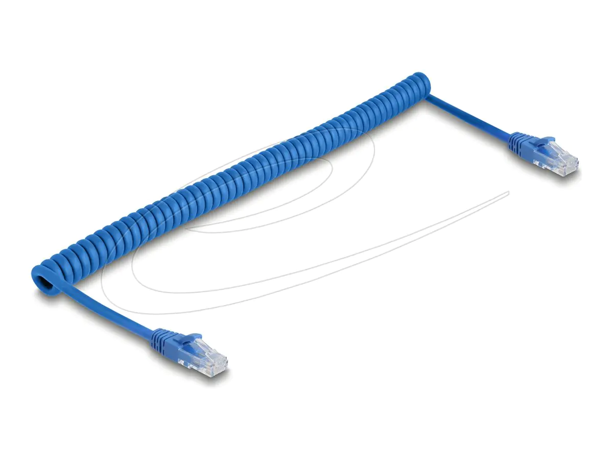 Delock - Netzwerkkabel - RJ-45 (M) zu RJ-45 (M) - 1.8 m - 5.5 mm - UTP - CAT 6 - gewickelt, ohne Haken - Blau