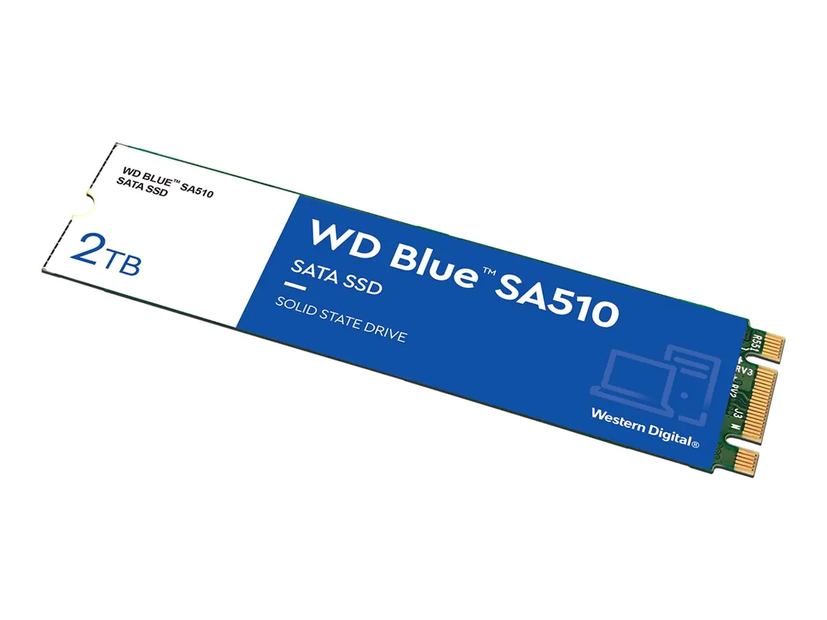 WD Blue SA510 WDS200T3B0B-00C7C0 - SSD - 2 TB - intern - M.2 2280 - SATA 6Gb/s WD Blue SA510 WDS200T3B0B-00C7C0 - SSD - 2 TB - intern - M.2 2280 - SATA 6Gb/s
