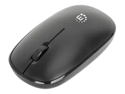 Manhattan MW3050 - Maus - rechts- und linkshändig - optisch - 3 Tasten - kabellos - 2.4 GHz - kabelloser Empfänger (USB) 190312