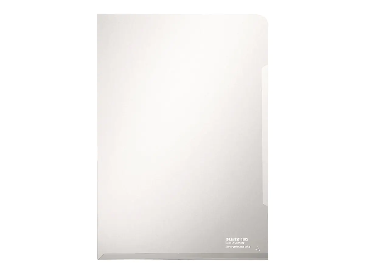 Leitz Sichthülle Super Premium DIN A4 0,15mm oben, rechts offen dokumentenecht PVC-Hartfolie transparent glasklar 100 St./Pack.