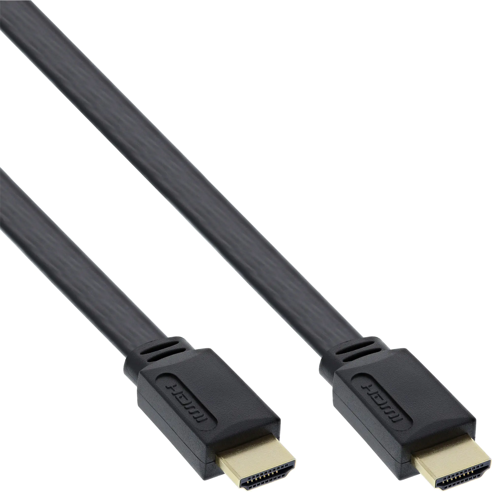 InLine High Speed - HDMI-Kabel mit Ethernet - HDMI männlich zu HDMI männlich - 10 m - Schwarz - flach InLine High Speed - HDMI-Kabel mit Ethernet - HDMI männlich zu HDMI männlich - 10 m - Schwarz - flach