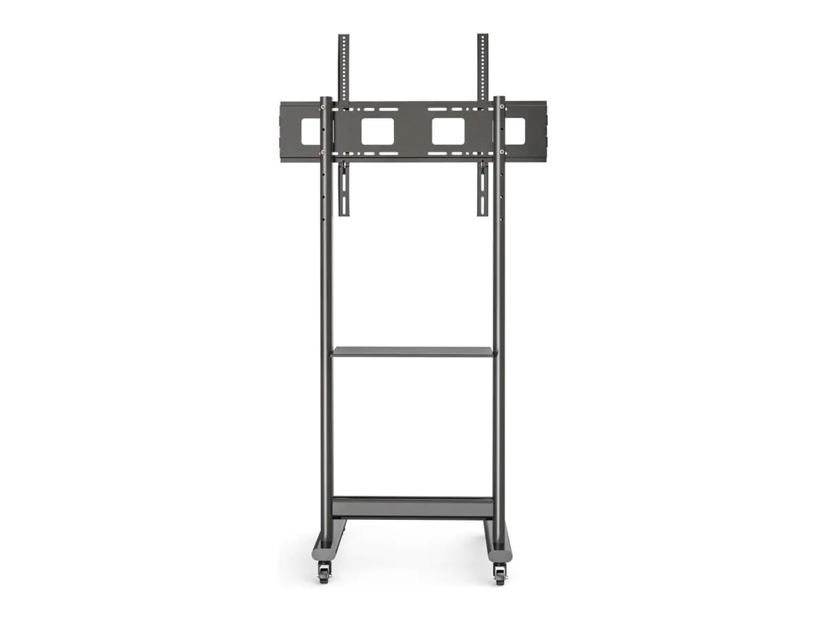 Techly Wagen - für LCD-Display - höhenverstellbar , mit Regal - Schwarz - Bildschirmgröße: 127