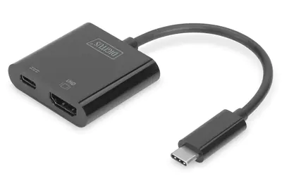 DIGITUS - Externer Videoadapter - USB-C 3.1 - HDMI - Schwarz