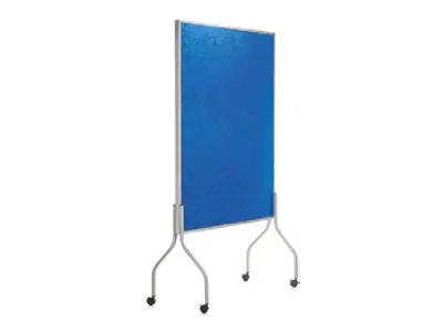 rocada Trennwand mobil 122 x 196 x 49 cm (B x H x T) Schaumstoff/Polyester grau