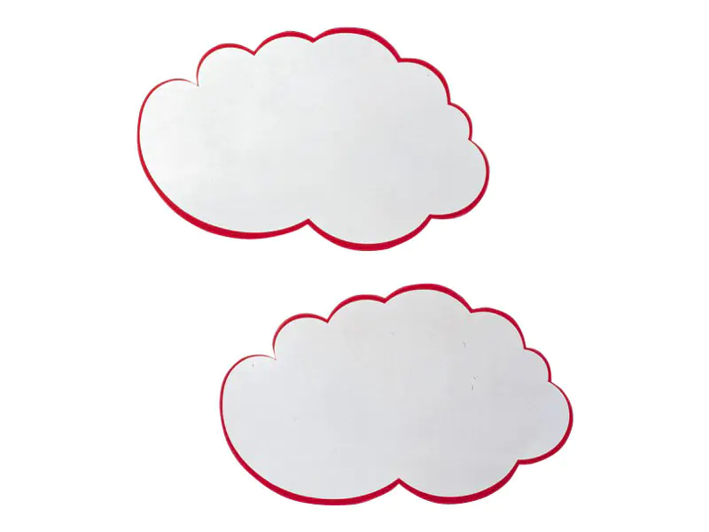 Franken Moderationskarte UMZ WG 62x37cm Wolke ws/rt 20 St./Pack.