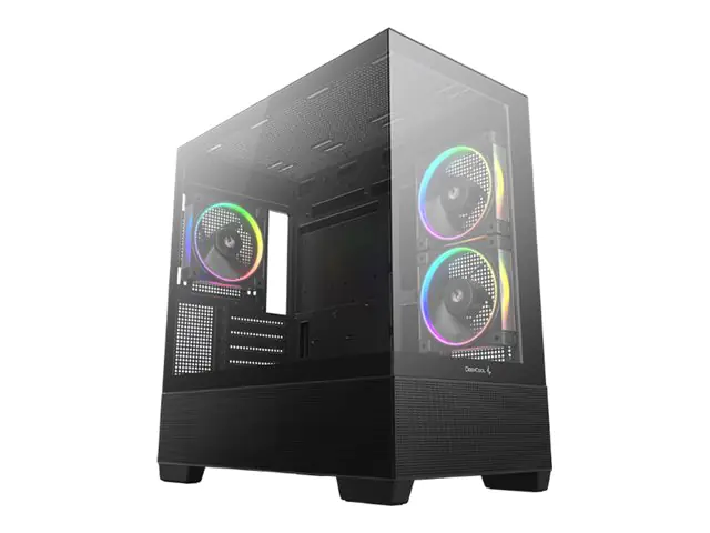 Deepcool CG380 3F - Micro-ATX - micro ATX - Seitenteil mit Fenster (gehärtetes Glas)